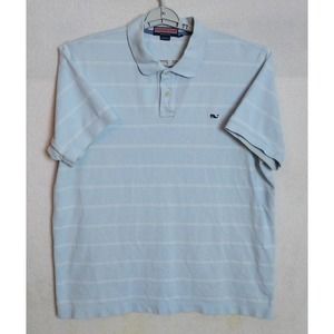 Vineyard Vines Pullover. Men's XXL. Light Blue White Striped.